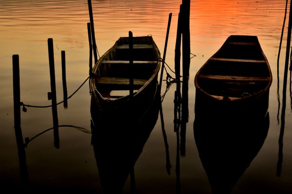 Entardecer na Ilha das Caieiras, em Vitória por Fernando Madeira