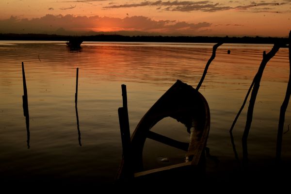 Entardecer na Ilha das Caieiras, em Vitória por Fernando Madeira