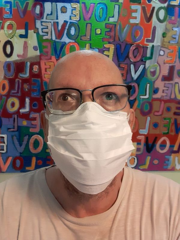 Artista Augusto Herkenhoff, que tem sua obra