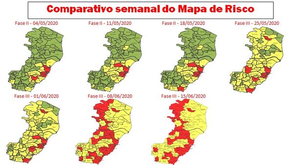 37 cidades do ES tem risco alto para coronavírus