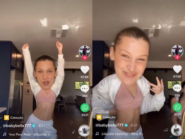 Bella Hadid no TikTok