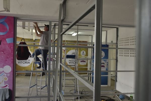 Vitória - ES - Local no Sambão do Povo onde a Prefeitura irá montar uma estrutura para abrigar doentes de Covid-19.