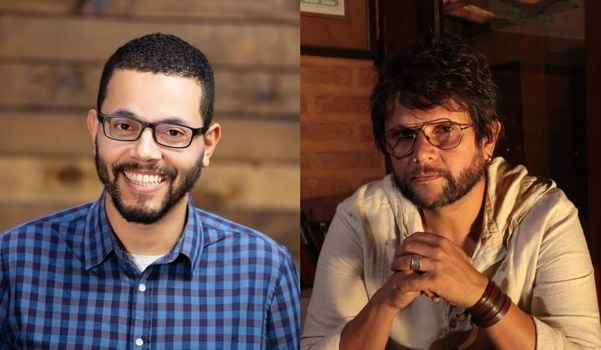 Tônio Caetano e Caê Guimarães, vencedores do Prêmio Sesc de Literatura 2020