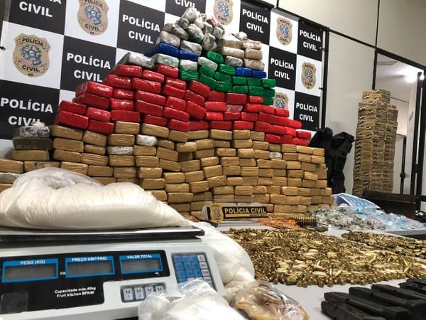 Polícia apreendeu mais de 200 kg de droga em Vila Velha