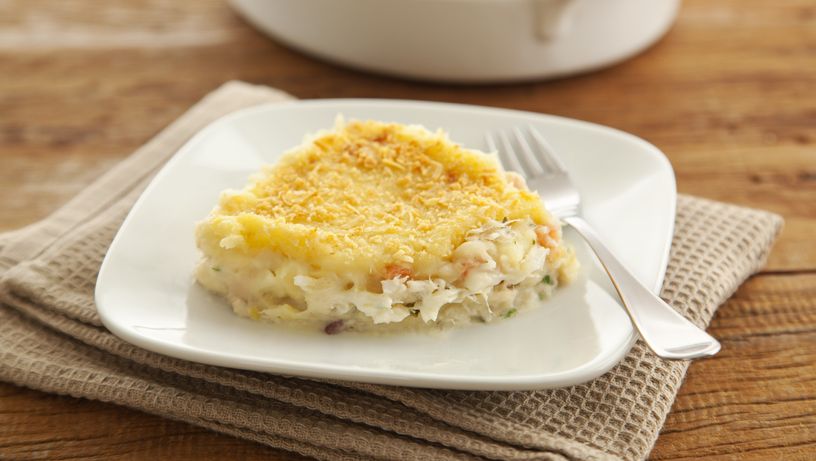 Escondidinho de bacalhau