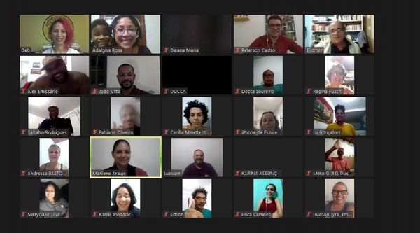 Webconferência com artistas de Vila Velha discutindo a aplicação dos recursos da Lei de Emergência Cultural Aldir Blanc