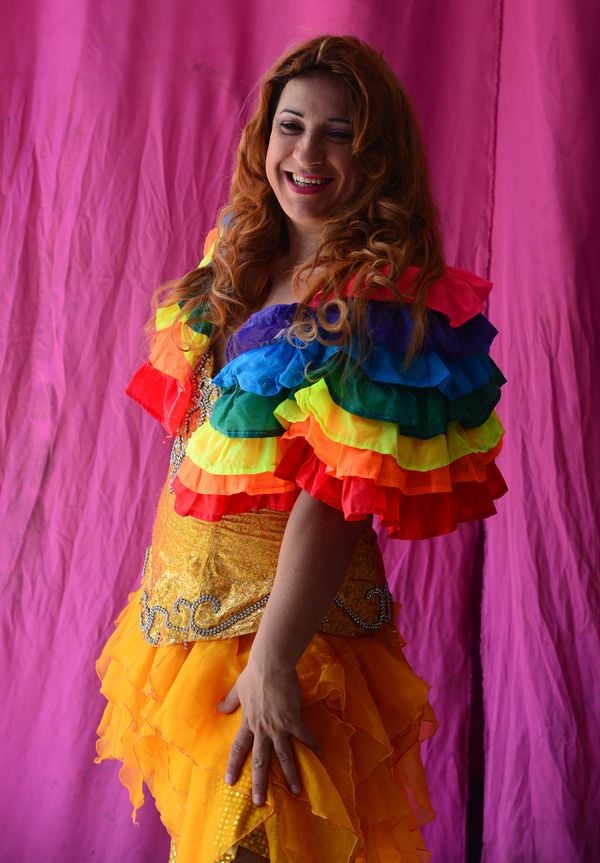 A drag queen Chica Chiclete em foto de 2013