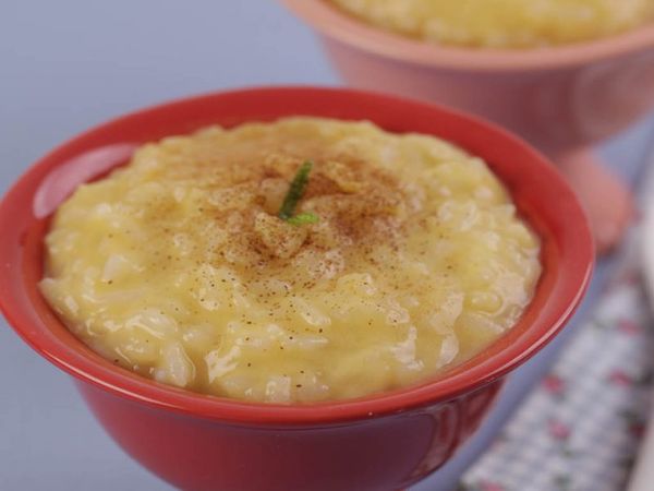 Arroz doce com maracujá