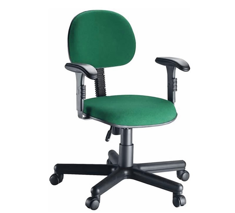 Cadeira secretária giratória braços regulares. Na faixa de R$ 165