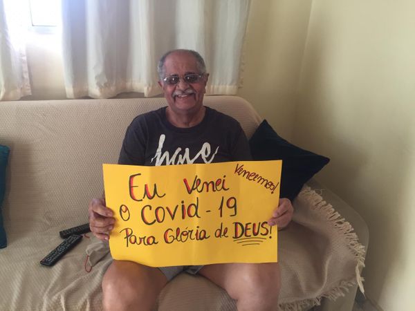 Hugo Regis da Silva, 80 anos, curado de Covid-19