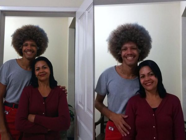 Igor Souza e Nadir Gonçalves; mãe e filho