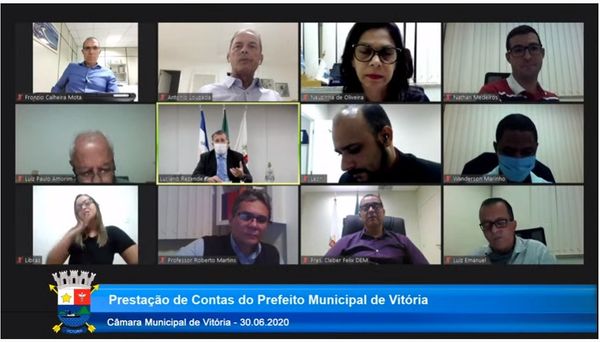 Prefeito Luciano Rezende presta contas à Câmara Municipal em sessão virtual