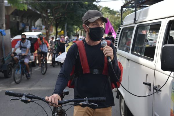 Entregadores de aplicativo fazem manifestação em Vitória nesta quarta-feira (1) por Fernando Madeira