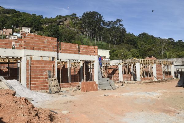 Obra da Unidade Municipal de Ensino Infantil (UMEI) do bairro São Torquarto, Vila Velha