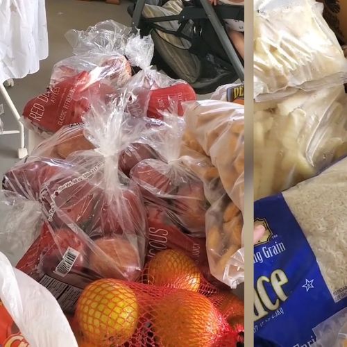 Intenção da Tathiana de Lima era informar família e amigos, mas variedade e quantidade de alimentos impressionaram internautas; confira a gravação