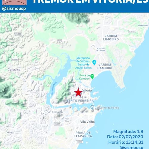 Centro de Sismologia da USP confirma tremor em Vitória