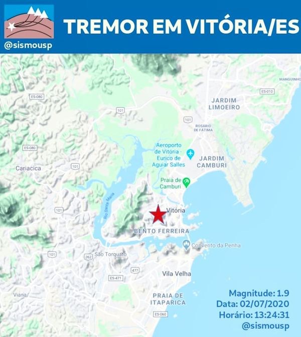 Tremor de terra em Vitória