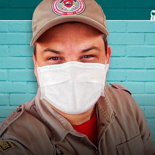 Motorista de resgate do Corpo de Bombeiros, o cabo Thiago Henrique Miranda passava pela Praia de Camburi durante uma ação de conscientização quando um grupo fazia um churrasco e começou a rir dos militares