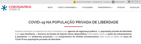 Alterações promovidas pelo Governo do Estado nos portais virtuais