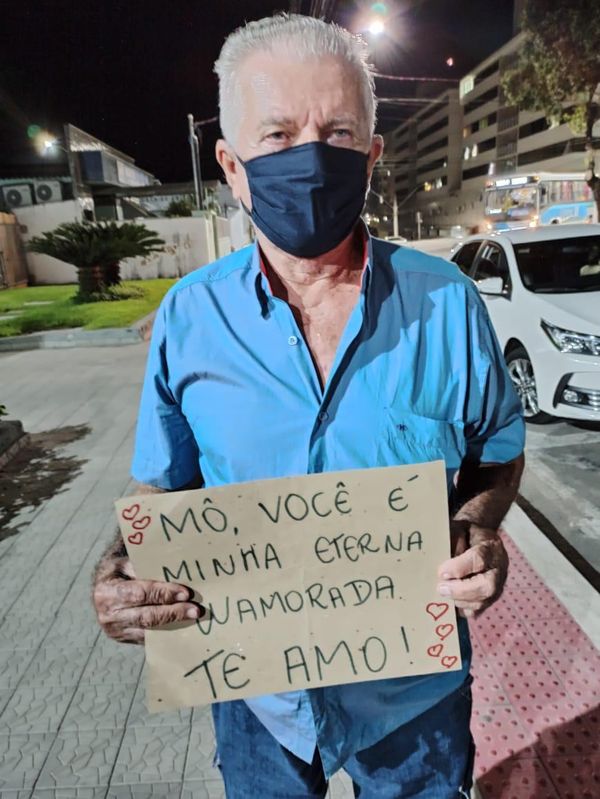 Seu Durval foi receber a 