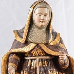 Exposição Reencontro Com a Fé: obra Santa Rosa de Viterbo compõe acervo de arte sacra do Museu Solar Monjardim 