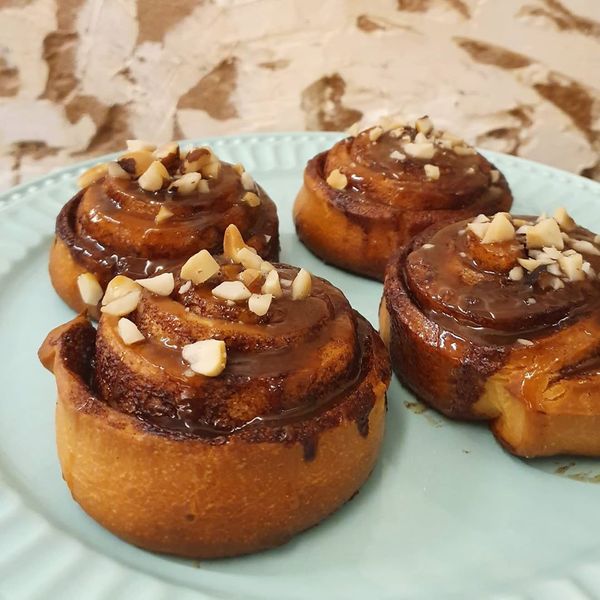 Cinnamon rolls da Odara Pão e Café, em Vitória