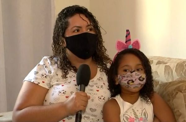 Kallyana de Jesus, passou por momentos de apuros após a filha ter o pescoço cortado por linha com cerol