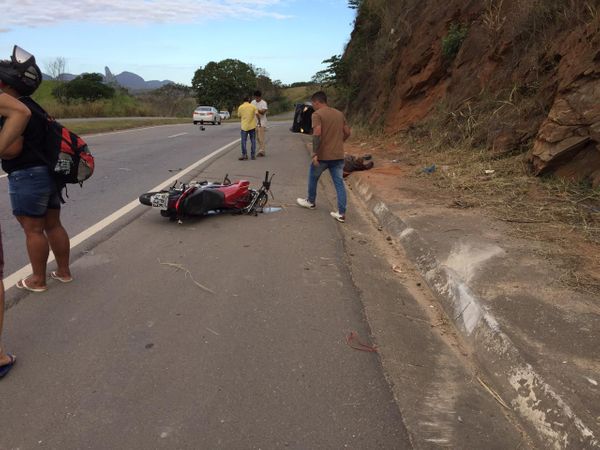 Motociclista morreu em acidente na ES 482, em Morro Grande., Cachoeiro 