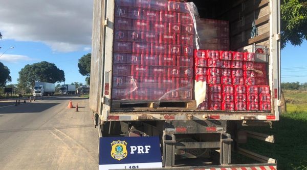 Mais uma carga irregular de cerveja é apreendida pela PRF em Linhares/ES