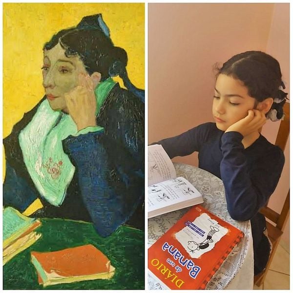 Estudantes fazem releitura de obras de arte em Guaçuí    por Divulgação/PMG