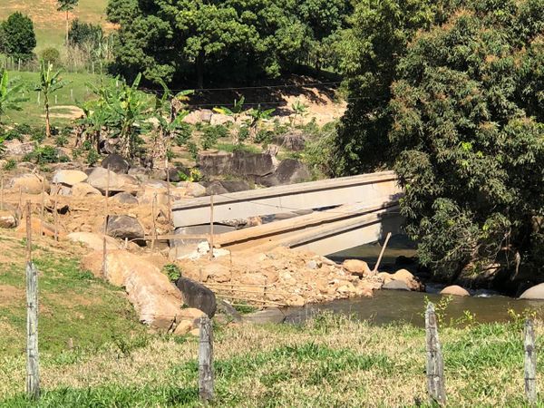 Ponte em Nova Concórdia, localidade do interior de Vargem Alta