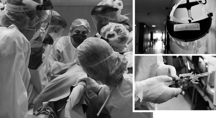 A Gazeta acompanhou o empenho dos profissionais de saúde para salvar doentes em estado grave no Hospital Evangélico de Vila Velha. Registros em texto, imagens e vídeos emocionaram os internautas