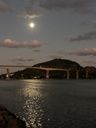 Vista da lua em direção a Terceira Ponte(Elaine Silva)