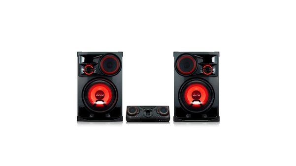 Mini System (caixa de som) LG CL98 XBOOM 3500W, multi Bluetooth, iluminação multicolorida. Código: 445740.  por Divulgação/Sipolatti