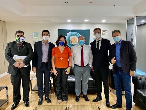 Reunião com defensores da aplicação de ozônio para tratamento da Covid-19