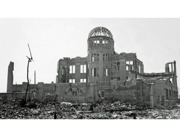 Bombardeio na cidade de Hiroshima em 1945