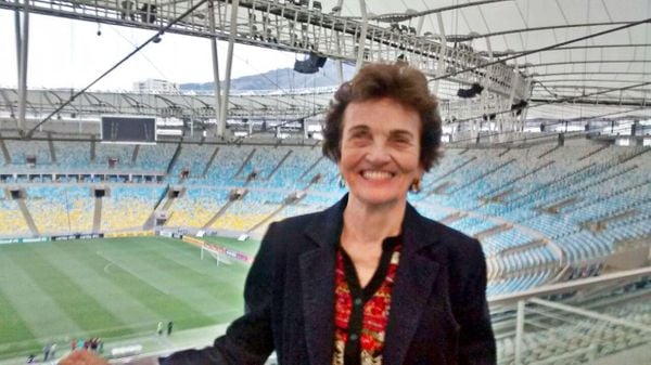 Dona Sylvina no Maracanã, casa do Flamengo