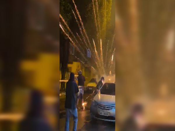 Rojão foi disparado durante briga entre torcidas em Vila Velha
