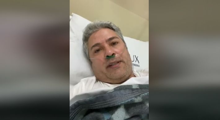 'Doença muito difícil', disse o humorista, que está em hospital de Vitória desde quarta-feira (5), em vídeo publicado nas redes sociais
