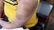 Fotos mostram o resultado das agressões no corpo da vítima: cortes, hematomas, arranhões e inchaços(Reprodução | TV Integração)
