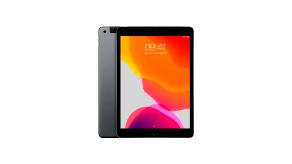 iPad 7 Apple 32GB, tela retina 10,2", Wi-Fi, 4G, Bluetooth, processador A10 Fusion, câmera de 8 MP. Cor: cinza espacial. Código:  446754. por Sipolatti/Divulgação