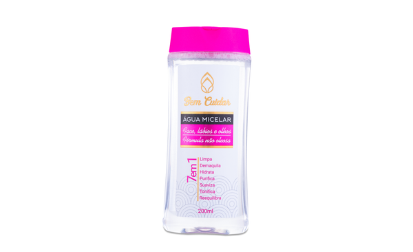Linha Dermo - A?gua Micelar la?bios, face, e olhos. 7 em 1 - limpa, demaquila, hidrata, purifica, suaviza, tonifica e reequilibra por Rede Farmes/Divulgação