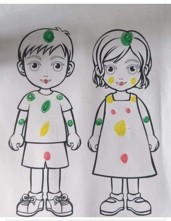 Ilustração ajuda pais a demonstrar para os filhos onde podem ou não ser tocados