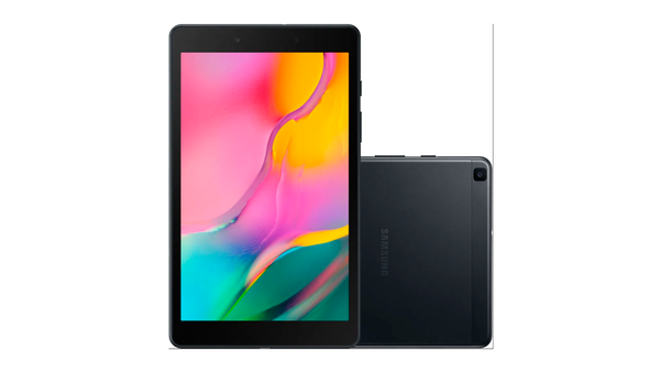 Tablet Galaxy TAB A T290, tela 8", 32GB, Wi-Fi. Cor: preto. Código:  446792.  por Sipolatti/Divulgação