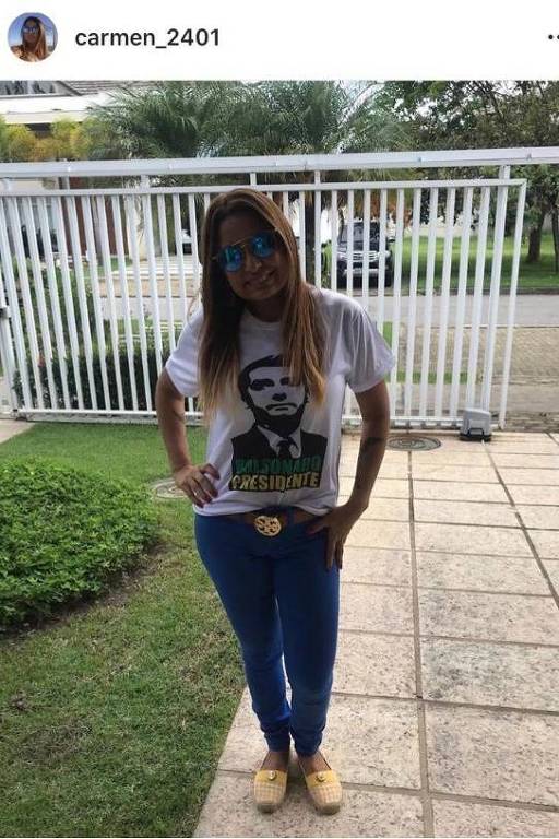 Carmen Eliza Carvalho realizou a campanha pela eleição de Jair Bolsonaro (sem partido) para a Presidência.
