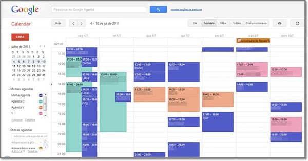 Google Agenda ajuda a organizar a rotina