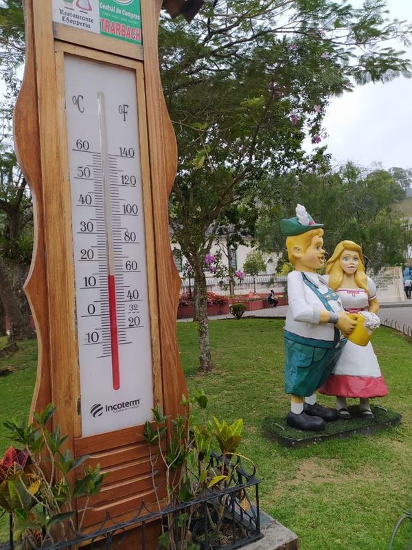 Termômetro marcou 14ºC em Domingos Martins, às 9h30 deste sábado (22)