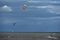  Ciclone subtropical se aproxima do ES com ventos de até 70 km/h - Na Praia de Camburi, em Vitória, praticantes de kitesurf aproveitaram o vento forte e se divertiram na tarde deste domingo, (23) (Fernando Madeira)