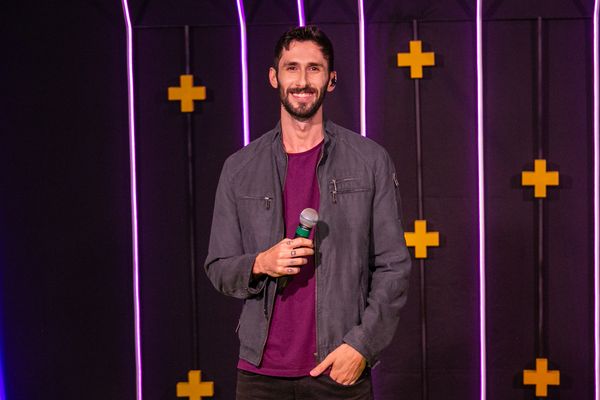 Apresentador do Palco Litoral, Diego Araújo  por Foto Adessandro Reis