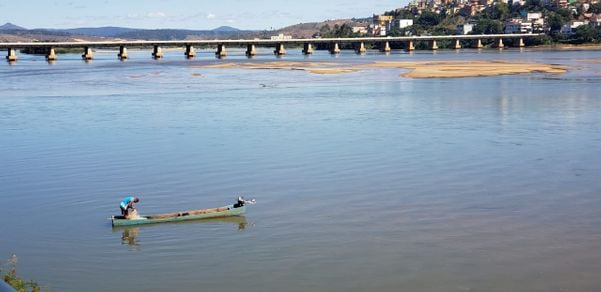 Nível mais baixo do Rio Doce em Colatina